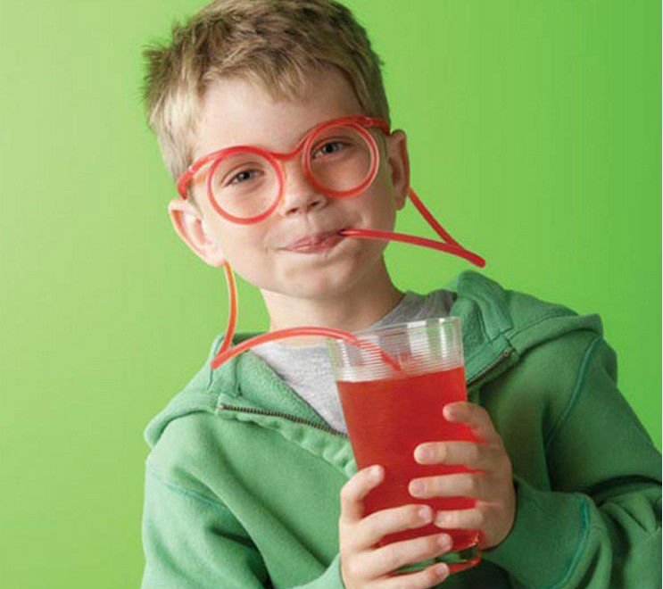 bendy straw glasses